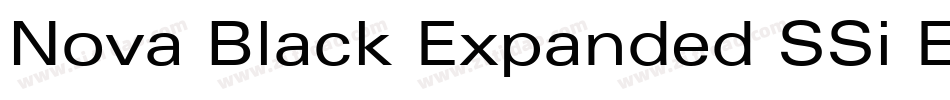 Nova Black Expanded SSi Extra Bold Expanded字体转换
